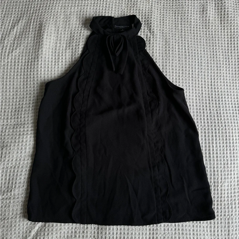 Victoria Beckham Target Black Ruffle Tank - Picture 7 of 7